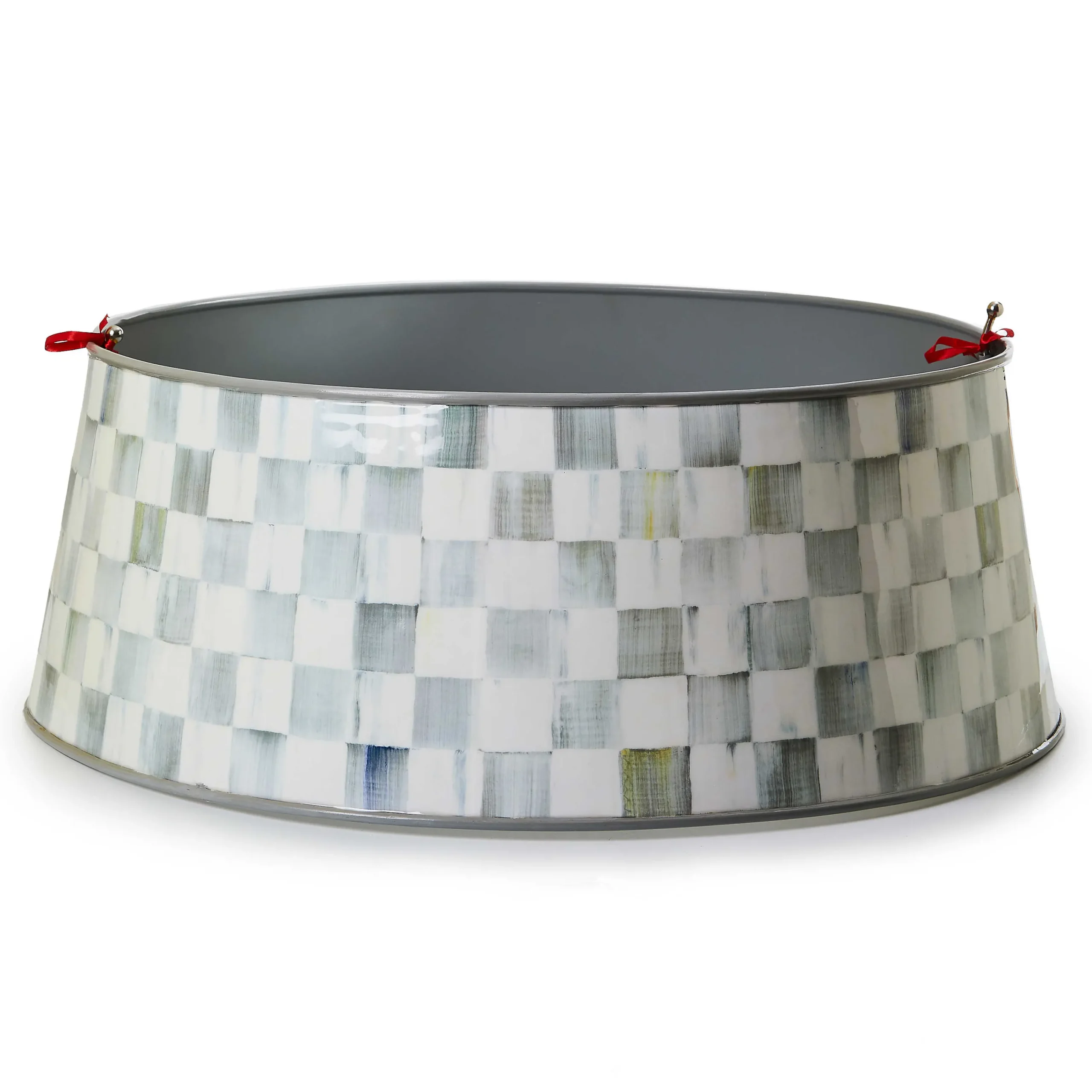 MacKenzie-Childs Sterling Check Tree Collar| Holiday|Room Accents