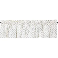 MacKenzie-Childs Sterling Check Valance| Room Accents