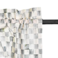 MacKenzie-Childs Sterling Check Valance| Room Accents
