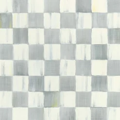 MacKenzie-Childs Sterling Check Wallpaper| Finishing Touches