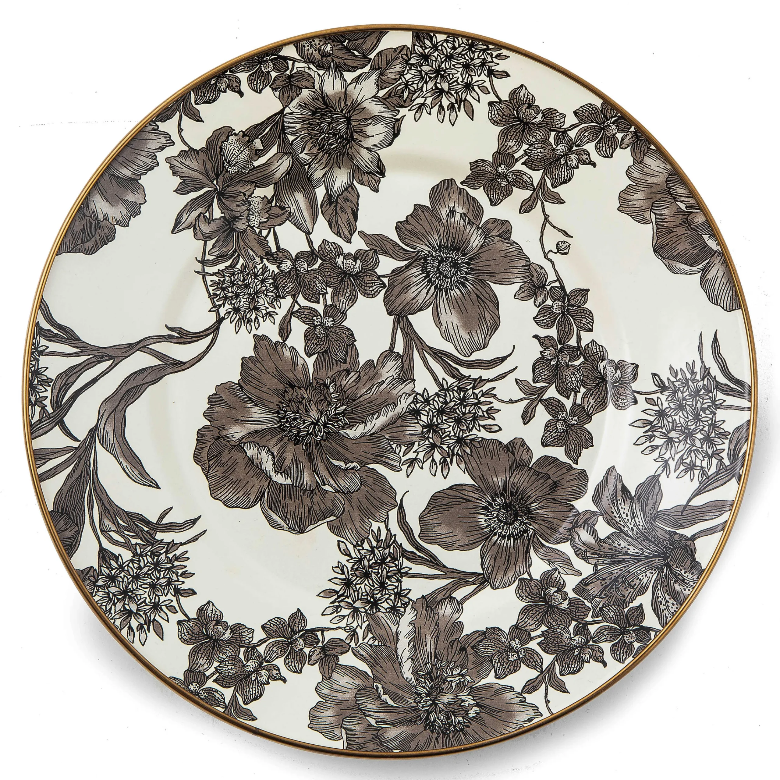 MacKenzie-Childs Sterling English Garden Enamel Dinner Plate| Spring|Dinnerware & Flatware