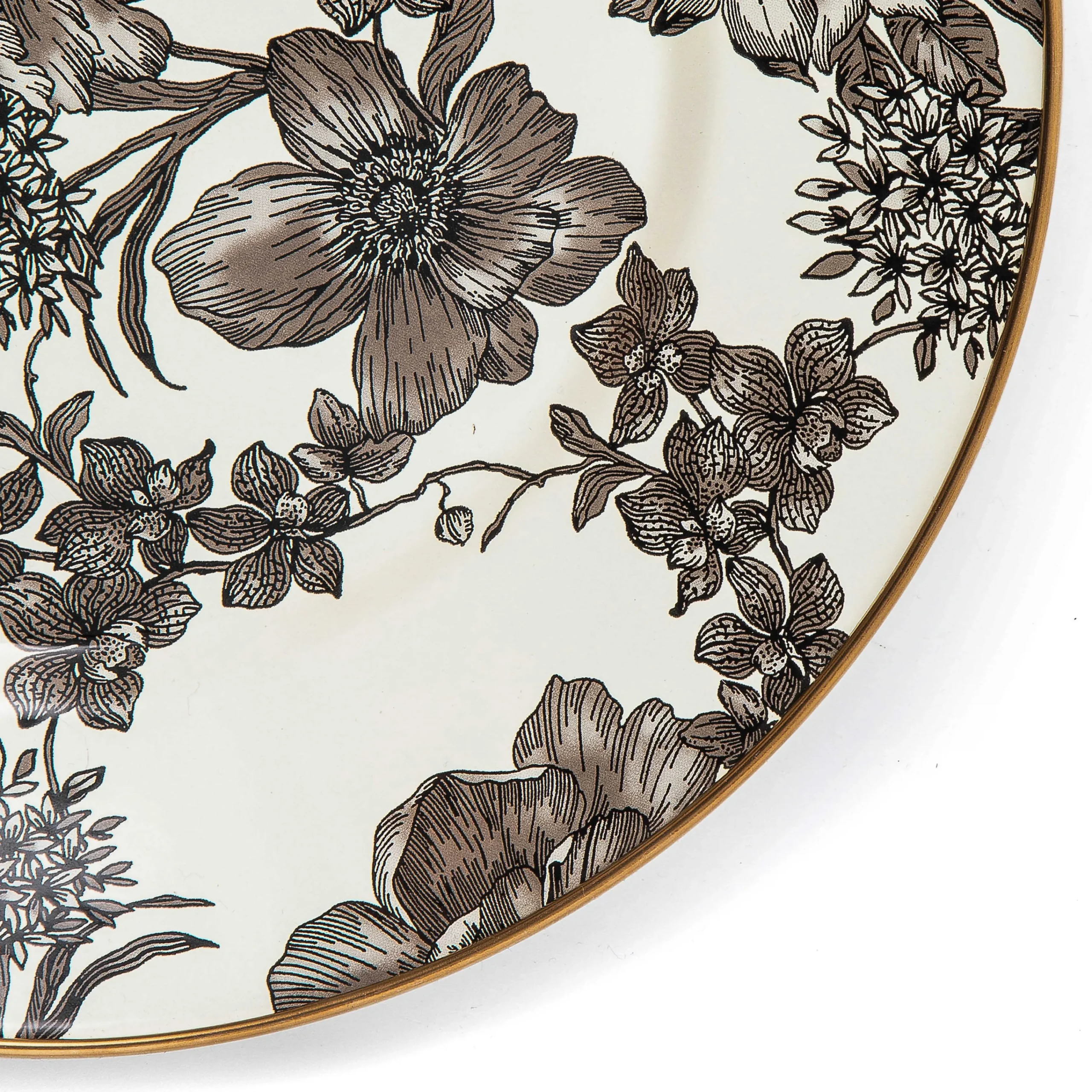 MacKenzie-Childs Sterling English Garden Enamel Dinner Plate| Spring|Dinnerware & Flatware