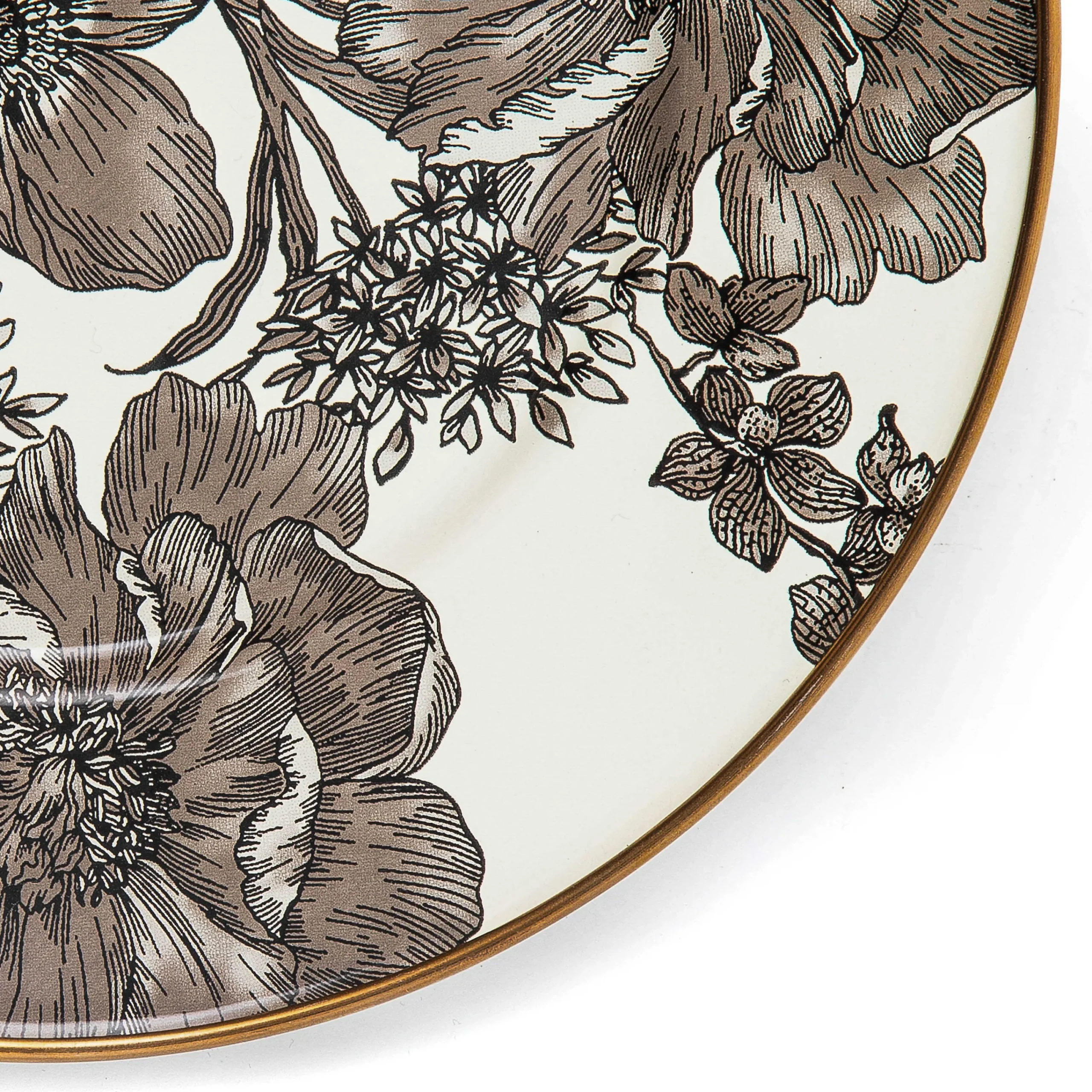 MacKenzie-Childs Sterling English Garden Enamel Salad/Dessert Plate| Spring|Dinnerware & Flatware
