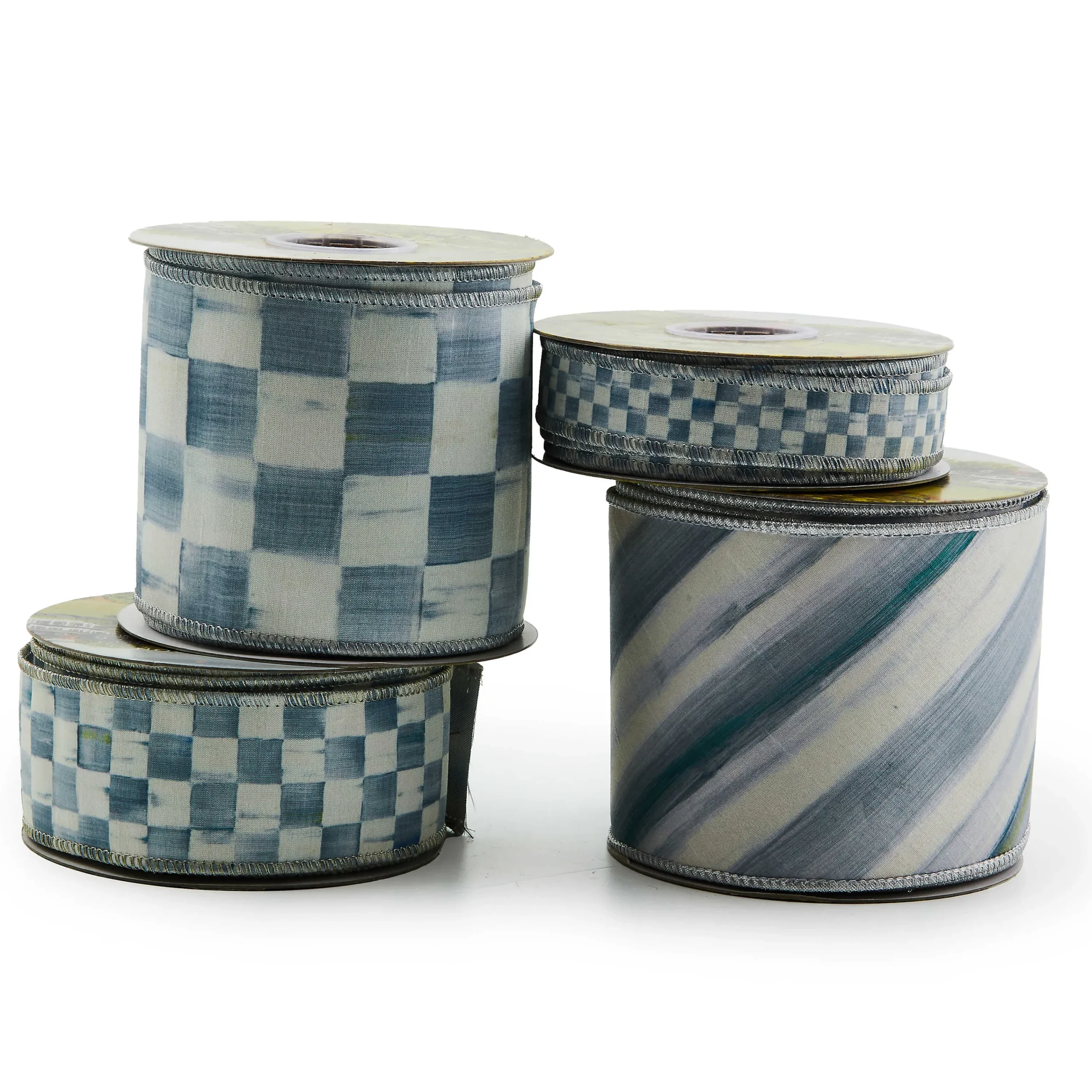 MacKenzie-Childs Sterling Stripe 4 Ribbon| Finishing Touches