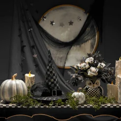 MacKenzie-Childs Sterling Stripe Medium Pumpkin| Pumpkins|The Halloween Shop