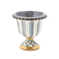 MacKenzie-Childs Sterling Stripe Tabletop Urn| Outdoor|Room Accents