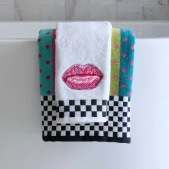 MacKenzie-Childs Stripe  Dot Confetti Bath Towel| Bath & Bath Accessories