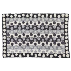 MacKenzie-Childs Stripe  Dot Grey Bath Rug| Bath & Bath Accessories|Rugs