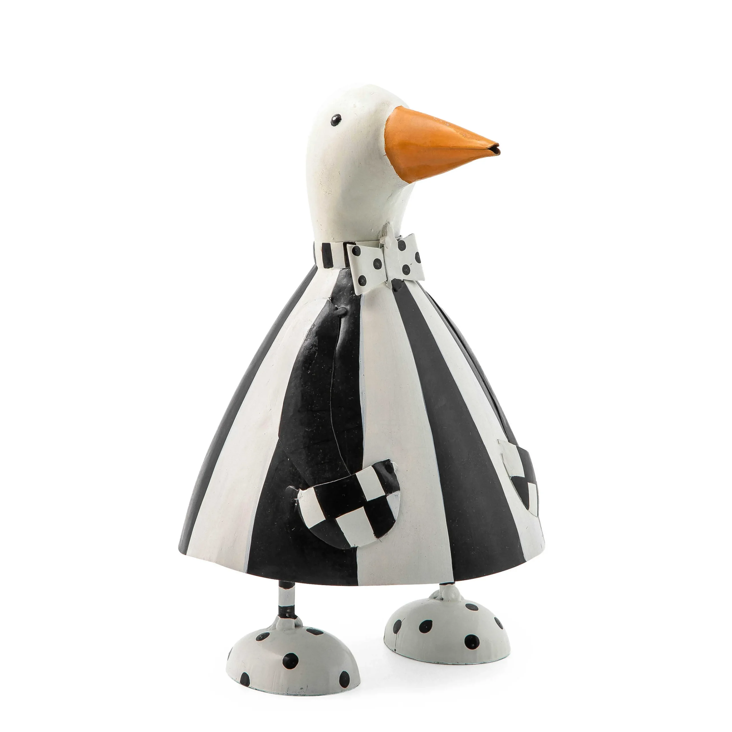 MacKenzie-Childs Striped Metal Goose| Spring|Outdoor