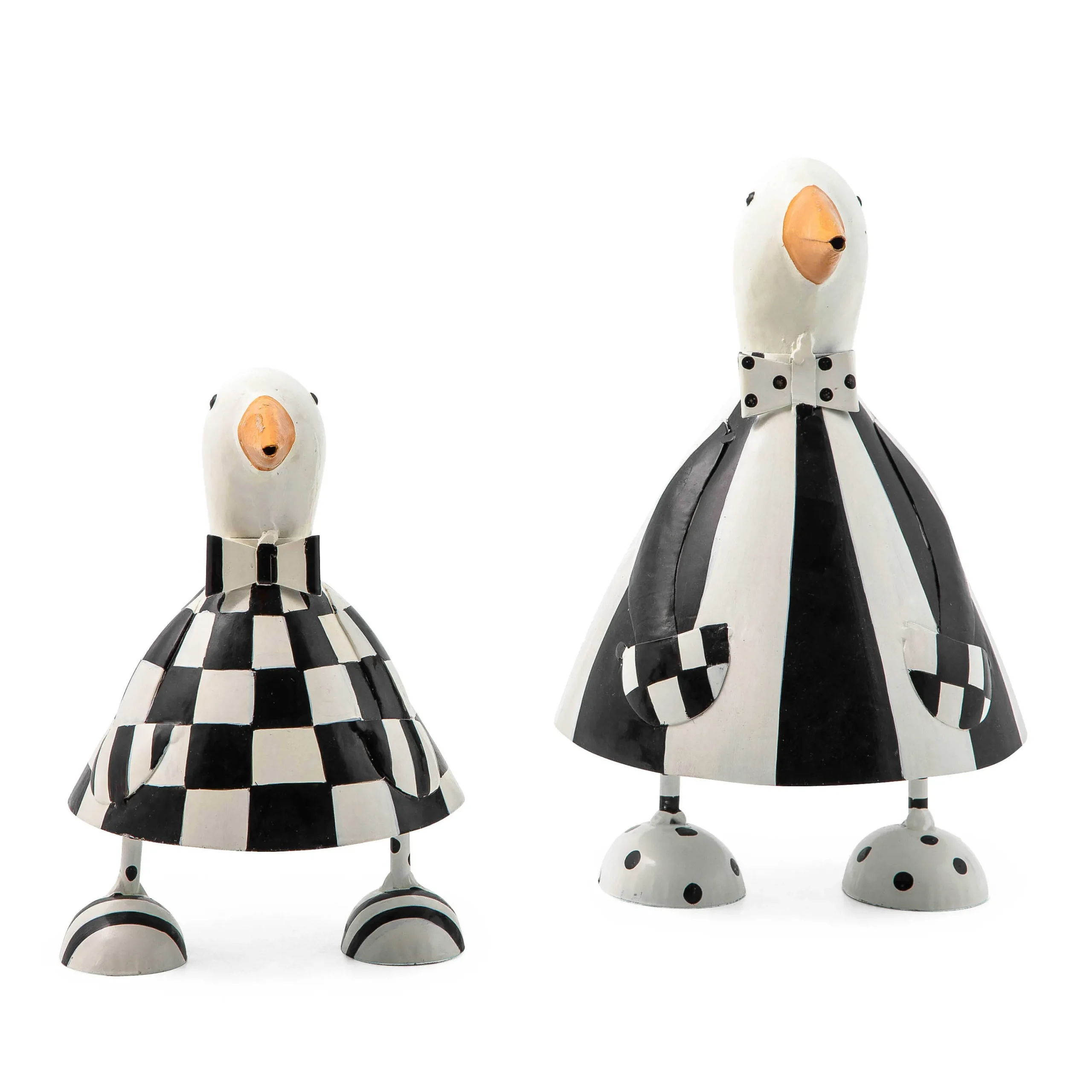 MacKenzie-Childs Striped Metal Goose| Spring|Outdoor