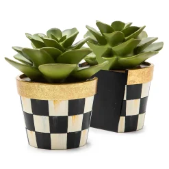 MacKenzie-Childs Succulent Bookends| Greenery & Florals|Room Accents