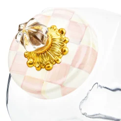 MacKenzie-Childs Sweets Jar with Rosy Check Enamel Lid| Spring|Kitchen Storage & Organization