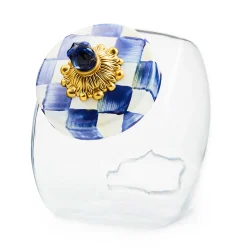 MacKenzie-Childs Sweets Jar with Royal Check Lid| Kitchen Storage & Organization