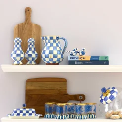 MacKenzie-Childs Sweets Jar with Royal Check Lid| Kitchen Storage & Organization