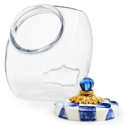MacKenzie-Childs Sweets Jar with Royal Check Lid| Kitchen Storage & Organization