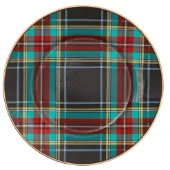 MacKenzie-Childs Tartan Black Salad/Dessert Plate| Dinnerware & Flatware