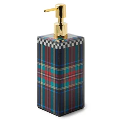 MacKenzie-Childs Tartan Black Soap Pump| Bath & Bath Accessories