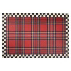 MacKenzie-Childs Tartan Red 2' x 3' Floor Mat| Rugs