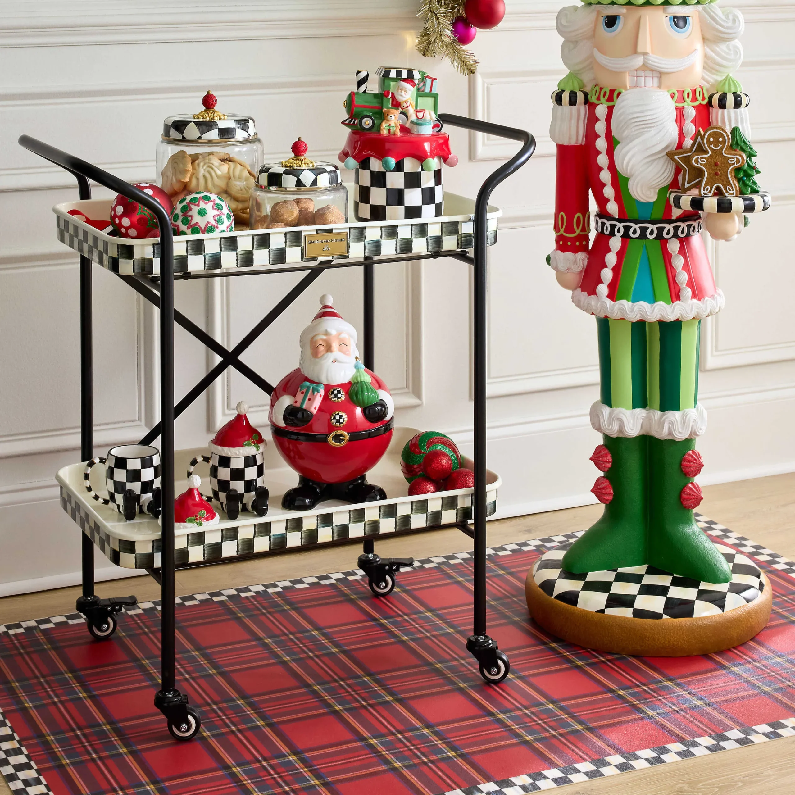 MacKenzie-Childs Tartan Red 3' x 5' Floor Mat| Rugs