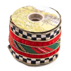 MacKenzie-Childs Tartan Regal 4 Ribbon| Holiday|Finishing Touches
