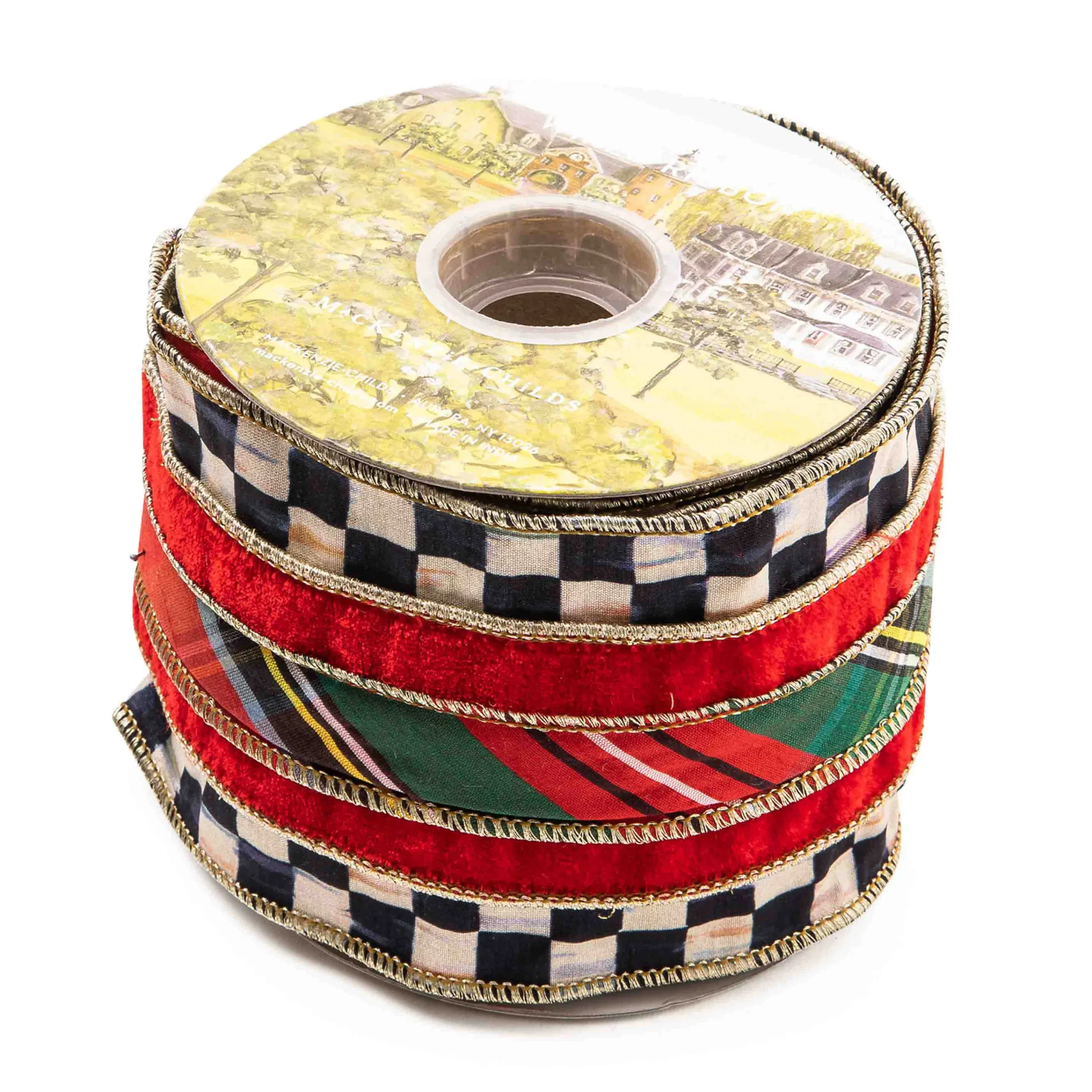 MacKenzie-Childs Tartan Regal 4 Ribbon| Holiday|Finishing Touches