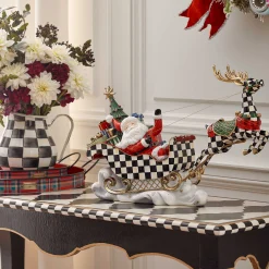MacKenzie-Childs Tartastic Serving Trays, Set of 2| Holiday|Outdoor