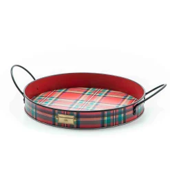 MacKenzie-Childs Tartastic Serving Trays, Set of 2| Holiday|Outdoor