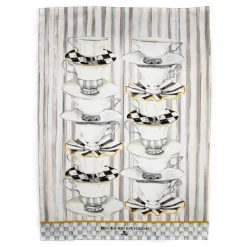 MacKenzie-Childs Tea Cups Dish Towel| Kitchen & Table Linens