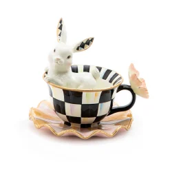 MacKenzie-Childs Teacup Bunny| Easter|Spring
