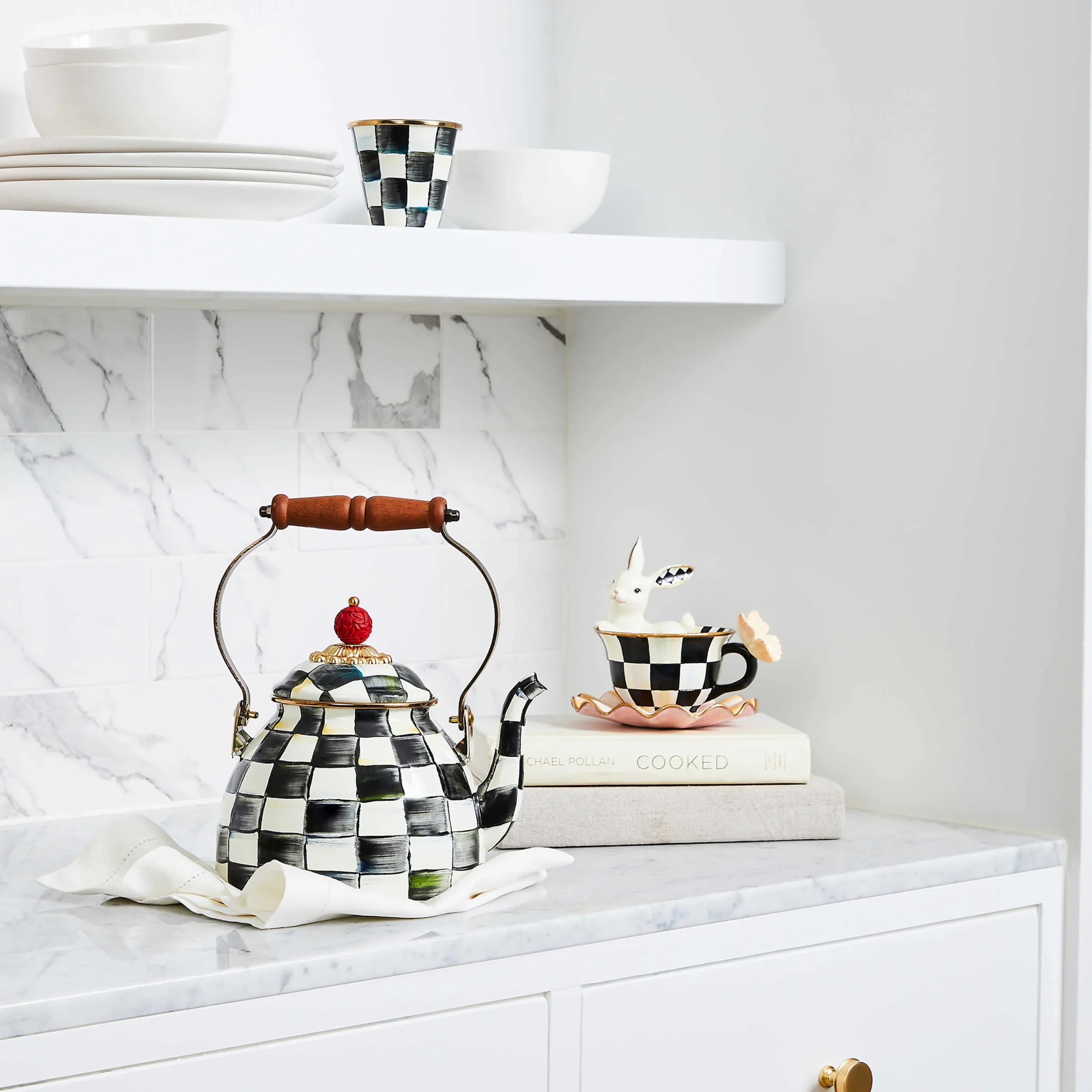 MacKenzie-Childs Teacup Bunny| Easter|Spring