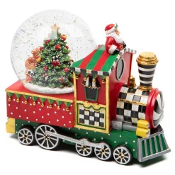 MacKenzie-Childs Toyland Train Snow Globe| Holiday|Room Accents