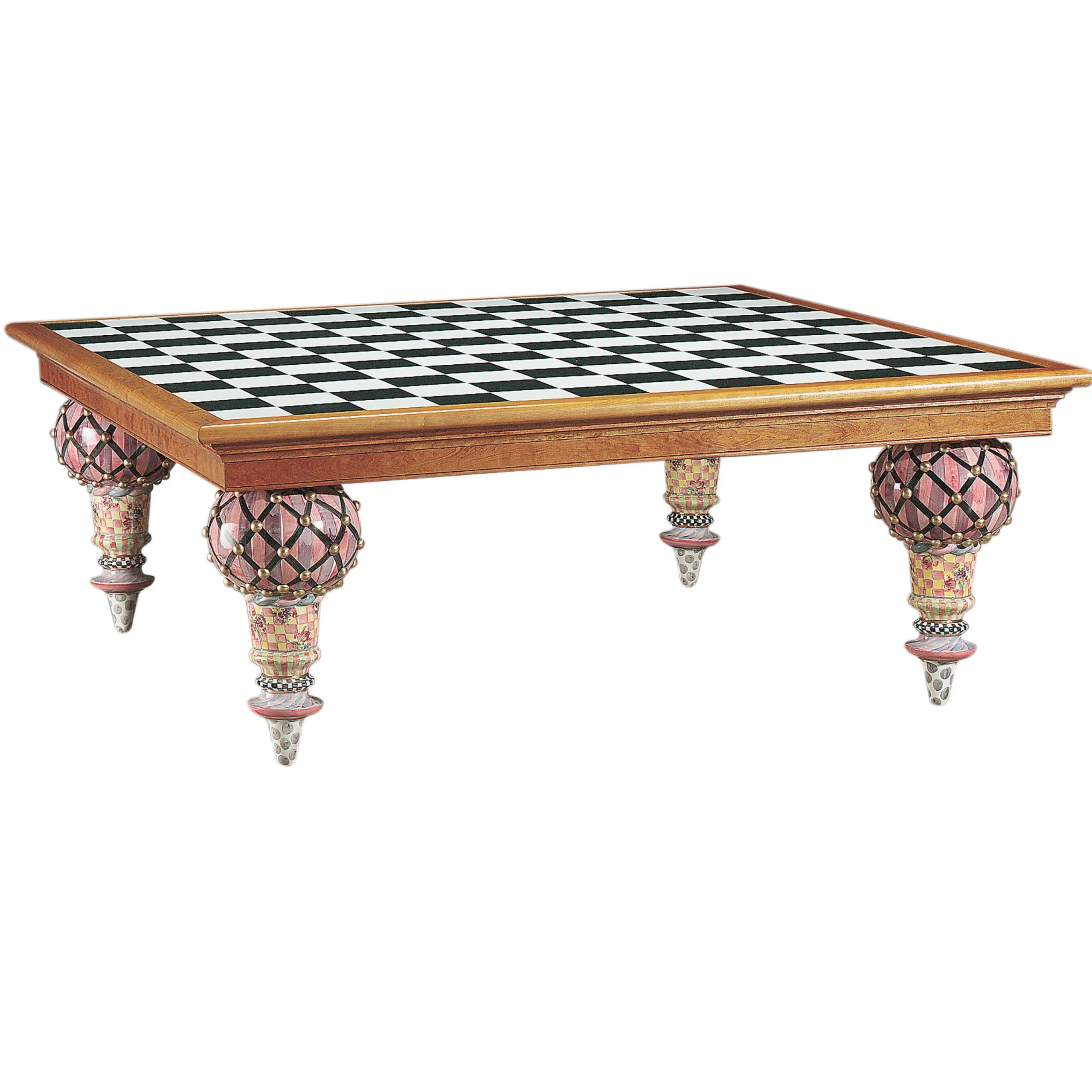 MacKenzie-Childs Train 6'6 x 6'6 Dining Table| Dining Room & Kitchen