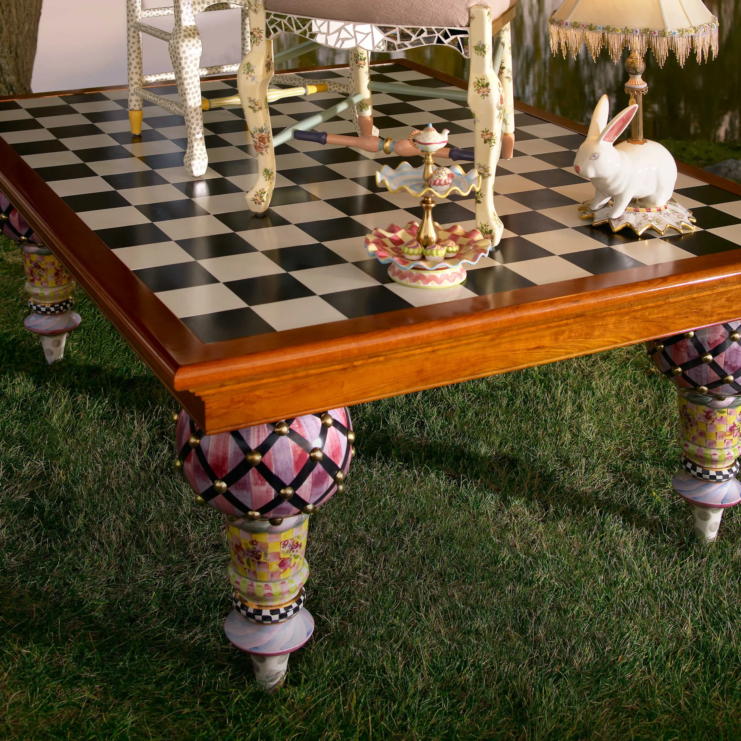 MacKenzie-Childs Train 5' x 9'6 Dining Table| Dining Room & Kitchen