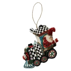 MacKenzie-Childs Train Beaded Ornament| Holiday