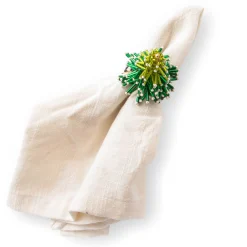 MacKenzie-Childs Tree  Candy Cane Napkin Rings, Set of 4| Holiday|Kitchen & Dining Sets