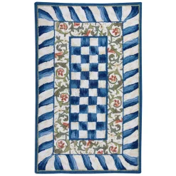 MacKenzie-Childs Truly Royal Check 3' x 5' Rug| Rugs