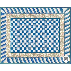 MacKenzie-Childs Truly Royal Check 8' x 10' Washable Rug| Rugs