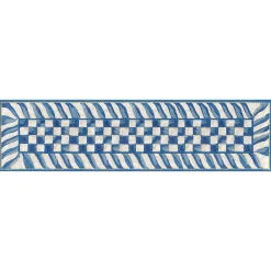 MacKenzie-Childs Truly Royal Check 2'6 x 8' Washable Runner| Rugs