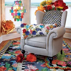 MacKenzie-Childs Tudor Rose 5' x 8' Rug| Rugs