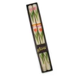 MacKenzie-Childs Tulip Dinner Candles, Set of 2| Spring|Candles & Fragrances