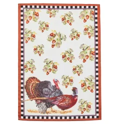 MacKenzie-Childs Turkey Trot Dish Towel| Fall Entertaining|Kitchen & Table Linens