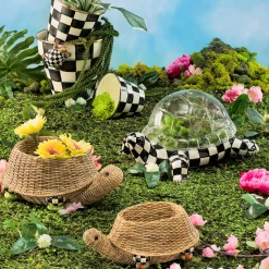 MacKenzie-Childs Turtle Pot Climber| Spring|Outdoor