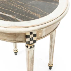 MacKenzie-Childs Tuscan Farm Round Accent Table| Entryway Furniture|Living Room