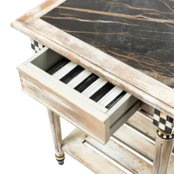 MacKenzie-Childs Tuscan Farm Square Accent Table| Entryway Furniture|Living Room