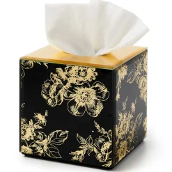 MacKenzie-Childs Twilight Toile Boutique Tissue Box Cover| Bath & Bath Accessories