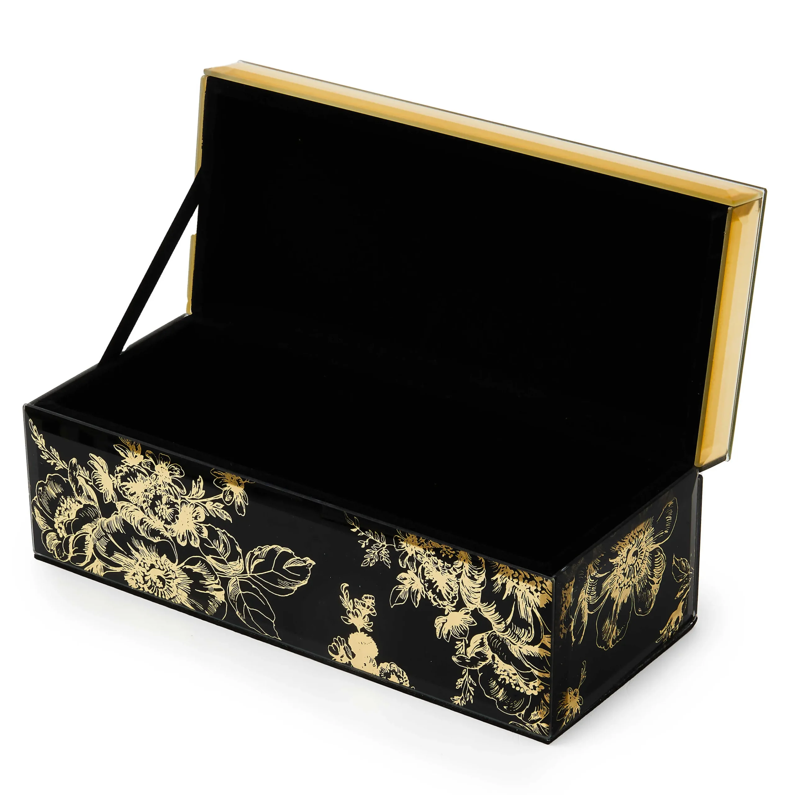 MacKenzie-Childs Twilight Toile Decorative Box with Gold Hinged Lid| Room Accents