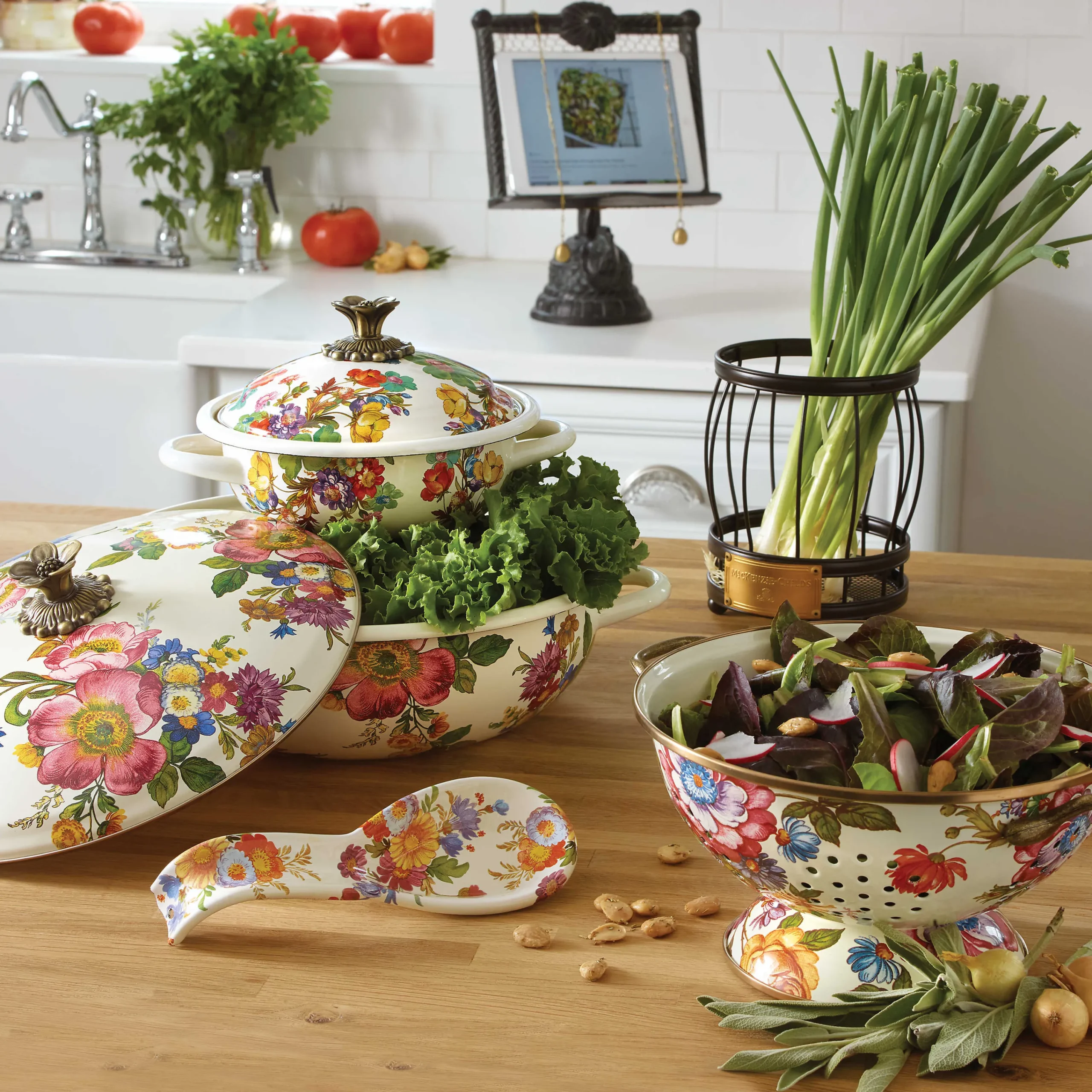 MacKenzie-Childs Utensil Caddy| Kitchen Storage & Organization