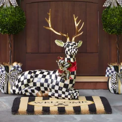 MacKenzie-Childs Welcome Awning Stripe Entrance Mat| Rugs