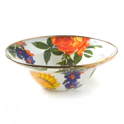 MacKenzie-Childs White Flower Market Breakfast Bowl| Dinnerware & Flatware