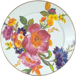 MacKenzie-Childs White Flower Market Charger/Plate| Dinnerware & Flatware